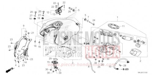 FUEL TANK/FUEL PUMP CB1000RAP de 2023